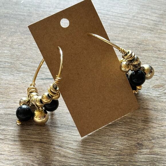 BOGO FREE BEADED HOOP EARRINGS - Picture 1 of 5